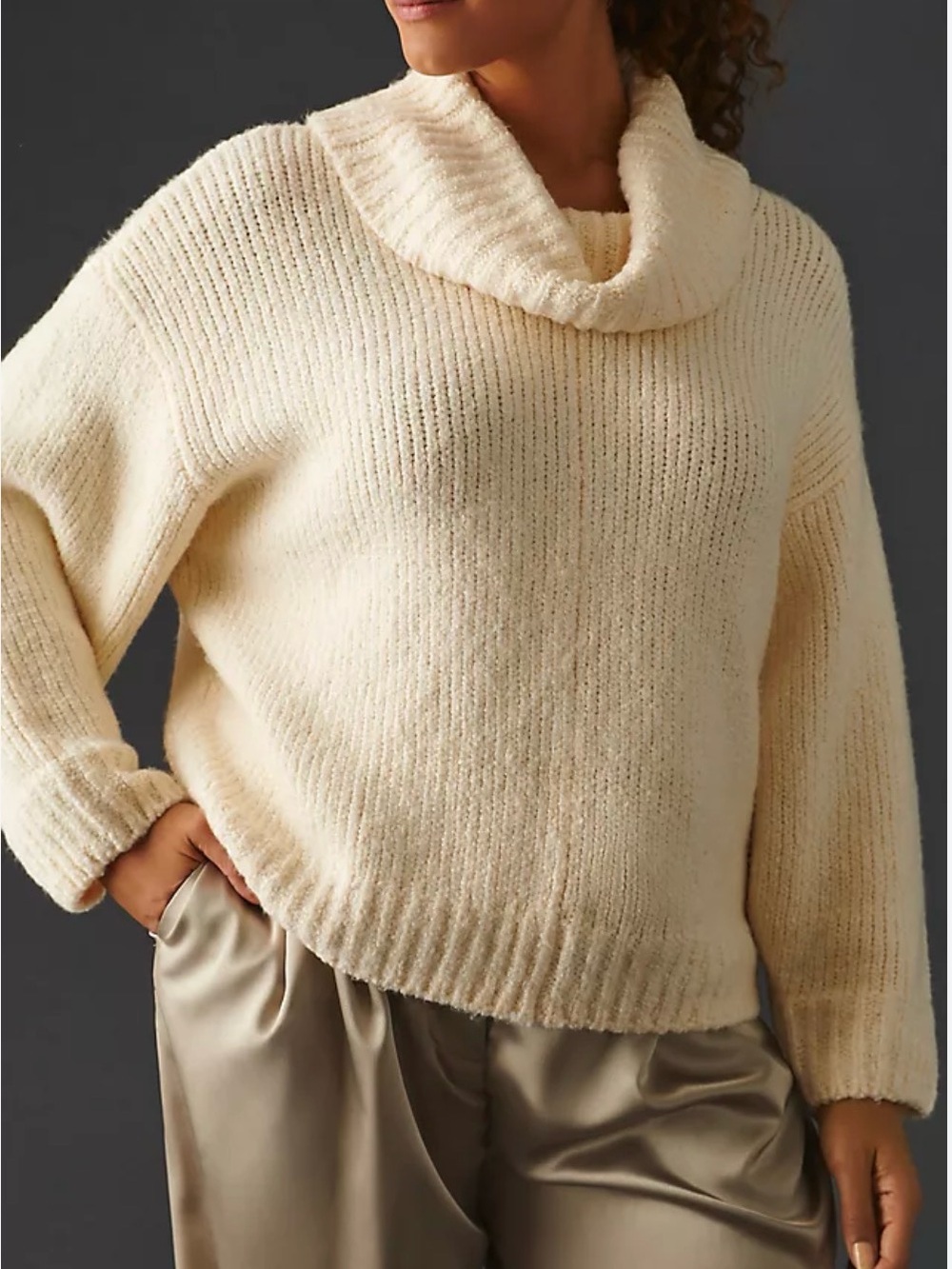 Anthropologie Pilcro Turtleneck Cozy Cream
Sweater Women's Soft Knit